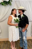 The dress was a perfect fit for my perfect wedding day!!! - Marie H.