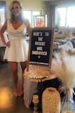 I wore this for my bridal shower and got lots of compliments on it! Fits true to size! - Breanna S.