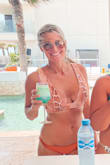 would order a size down but it still fits, just a little loose...don't do any water activities in this haha! - Tracy S.