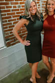 perfect dress for a wedding, it's classy yet sexy - Tracy S.
