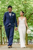 This was my elopement dress. The dress is amazing, fits perfectly, and the material is great. I packed it and there were just a few wrinkles that vanished effortlessly with a steamer. This dress doesn't look cheap at all, I couldn't go for a better one. - Ivonne B.