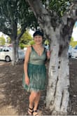 Felt incredibly gorgeous in this for my big 22! Not itchy material, of course, glitter does come loose. It's not a big deal to me since I'm a girly girl. Thank you for making me feel special. - Alejandra P.