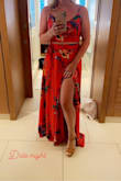 This crop/skirt combo is a must have for weddings, Caribbean vacations, really nice dinner dates. It is so very long so high heels or  the option to get it hemmed are definite with this purchase. The material is so comfortable, and it fits beautifully (minus being soooo long). I received so many compliments! - Maryanna F.