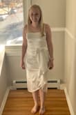 A little tight and not very forgiving due to the fabric but loved the dress! I ended up returning because I chose some other Lulus white dresses for bridal events but I did really like it. - Sarah B.