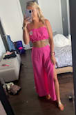 Seriously the cutest outfit I've gotten from this site in a LONG time (and I order ALOT.) you need this in your closet. Whether it be a wedding, bachelorette trip, wine tasting, or a night out it's PERFECT! Don't miss out on this outfit. - Rebekka B.
