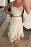 I've been looking for what seems like forever for a wedding shower outfit and this is it! I love the fabric and the adjustable straps help it fit perfectly. I'm 5'9 and the skirt comes right below the knee. Super cute. - Emma H.