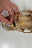 Super cute but horrible quality. Upon receiving the shoes I noticed that the sole was lifted and started peeling. When I tried the shoe I noticed the strap was loose at the seams. If worn it could easily snap. So bummed! - Emily W.