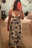 Literally love this dress. I only marked 4 stars because it is A TAD snug around the rib cage but it's not enough to return and not wear it for a night out. Main reason why I love this dress is because I am a little on the shorter side but I'm a thick girl so every time I order a floor-length dress in L, they fit me pretty good. However. they're wayyyy too long. This dress was the perfect length without having to hem it!!  And it looks great with heals on too. - Kylie E.