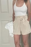 These shorts are so cute! They're lightweight, comfortable, and perfect for the summer. They came a bit wrinkled, but that is to be expected. Would recommend! - Courtney N.
