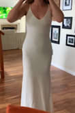 Honestly there wasn't anything I didn't like about this dress, it just didn't make me feel like a bride. I will say it was much more flattering than I was expecting based on the model. This would be a great dress for the reception if you wore a gown to your ceremony, or for a bridal shower/party/etc. Or could be what someone is looking for in a gown. Just wasn't for me! - Alexa D.
