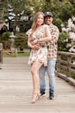 I wore this for our engagement photos and bachelorette dinner. I love this romper. - Jessica A.