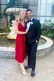 Loved this dress, especially on the dance floor. Fit perfectly, the midi is forgiving with length. However - beware of deodorant stains! I tried it on before my wedding and when I used a cloth and water to remove the deodorant stain, it discolored the fabric (made it a bit darker red than everywhere else). Wasn't that noticeable but I was disappointed! - Megan K.