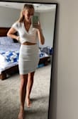 It's exactly what I expected and fits so well! So many compliments on it and I can't wait to wear it to my rehearsal dinner! - Cara N.