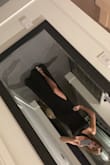 The perfect black gala dress! Super flattering and feels really good one. Sexy long slit shows some leg. I was worried it would hug my belly too tight but it's pretty forgiving if you are worried about a little belly bulge showing. Quality is excellent. - PMB-AK107756 A.