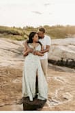 I loved everything about this dress. It's such a beautiful color. It was perfect for my engagement shoot. - Siedah M.