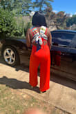 I really loved this jumpsuit and the shoes from Lulus shoes run a little bit big and the jumpsuit fits true to size and felt really great!!! - Yosans J.