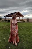 I got this dress to wear at a wedding, and I ended up also wearing it for dinner on a cruise hubby and I went on. It's beautiful! I got many compliments as well. You need to buy this dress. Now. - Katrina B.