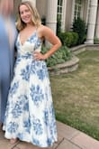 This dress is really lovely and was the perfect summer wedding dress attire! I'm giving 4/5 stars because the medium fit me perfectly everywhere except the length. It was really long for my 5'5" height - I had it hemmed and they took off about 5 inches (measured for flats). Also, the snap on the chest is placed really close to the edge of the fabric so it's visible when you clasp it and kept coming undone. I ultimately removed it and added a small hook instead. The bodice portion was just the right size on me and the fact that it's a wrap dress with plenty of material gives you some flexibility in how tightly you tie it. - Laura K.