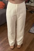 The pants have an inner lining for added support and the loose fit keeps them comfortable, but they still look classy. - Theresa M.