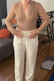 A little too sexy for what I needed it for but the fit was great, slight stretch to it. - Theresa M.