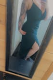 Really beautiful dress! Perfect for my hips, just a little loose at the stomach area but nothing dramatic. I'm 5'7, the dress is floor length and she's going to be perfect with heels! - Megan B.
