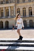 I absolutely love this outfit! Both classic and sexy and at the intersection of classy and casual. I wore it while traveling in France and got a lot of compliments about it. It's also very comfortable and works with warmer temperatures. - Megane R.