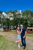 The dress is a little loose in the chest. The fit overall was very comfortable. I ordered a small. In love with the look, and the color. The material is great. - Lizzy W.