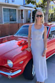 This dress is so comfortable! I love how the material breathes and fits my body. The slits are a great touch for functionality and adding to air flow. I loved it so much I ordered it in the green too! - Nicole E.