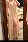 I felt so beautiful in this dress and got so many compliments in this dress. I was worried about the color with my pale skin town but it did not make me look washed out at all. I felt very pretty which is not normal for me. - Miranda D.