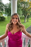 Loved this dress! Hit at the perfect length & loved the scoop back. Got compliments on the color all night too! - Madison P.