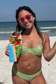Love love loves this swimsuit. It's a little itchy, but nothing too uncomfortable - Cassie R.
