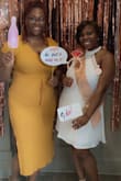 I am absolutely in love with this dress. I wore it for my bridal shower and it was perfect. It wasn't see-through at all and the only issue I had was finding a good bra with it because of the back. I was able to wear stickies with it and it worked out perfectly! I would definitely recommend it. - Inez B.