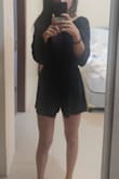 Very cute romper. It's very cute and simple but it's very comfortable and looks really classy. The only reason why I give it 4 stars is because it's on the shorter side...so when sitting down I was getting a bit of a wedgy. - Alejandra M.