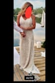 I ordered this dress on a whim AFTER I had already purchased 2 other dresses to wear for my elopement. It arrived 2 days later while I was at work. The next morning I decided to try it on and I knew immediately it was My dress!!
The fit was perfect, no alterations were needed. The fabric was quality and looked expensive as well as elegant. I got married 2 days later and everyone was speechless at how beautifully the dress fit and looked, especially since I ordered it online at the last minute!
The dress made me feel like a princess- even though I'm 53 !! - Kelly S.