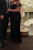 This dress is very flattering! Comfortable yet very classy. I felt great in it at a black tie wedding and got many compliments on it! - Brianna G.