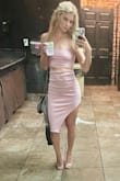 I have worn this on NYE, my birthday, and even date nights! This color and silhouette is everything sexy! - Cassandra M.
