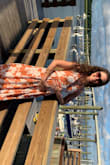 Love this dress, not see through at all but the band around the waste is a little big. I'm pregnant right now so it fits better than what it would and will continue to fit but after this summer I'll have to get it taken in. Size down!  Should have ordered and xs. - Jena C.