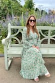 I wore this dress to my recent trip to London. It fit perfectly! The material is a little heavy, but it makes it feel more expensive than what it is. I felt so classy and beautiful. - Berta B.