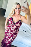 This dress was show-stopping! I wore it to a wedding and received soooo many compliments. I originally ordered a medium but had to return for a small. The adjustable straps made it easy to show or not to show your cleavage. The only negative was it was a little tight around the rib cage but not to the point of being uncomfortable. An absolute must-buy! - Hilary S.
