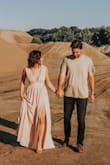 I bought this dress for my engagement photos and it did not disappoint! It fit perfectly in the waist and bust, and the length was right above the ground with heels on. 10/10 would recommend! e - Katelyn