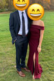 Wore this to a late October, outdoor wedding and loved it- especially because the fabric is a little bit thicker! Only thing I'd say is it definitely was long on me and I wish I'd had the time to get it hemmed. I'm 5'4" and wore 4ish inch heels and you can see how long it still was in the picture! - Christine H.