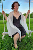 This dress is made of high-quality material, and is as silky as it looks! The dress fit super well, though it was a little tight in the ribs. However, it was still comfortable to wear all night! Worn to a cocktail attire wedding - felt beautiful! - Gabrielle G.