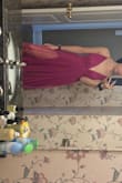 The material is so light and fun. The straps are adjustable and have great support. I love the two high slits with a mesh layer on top. It's a dress that you can wear on various occasions. The dress is a little long. Very flattering. - Abby R.
