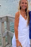 Fits comfortable and a bit loose- perfect for a casual event. - Sarah M.