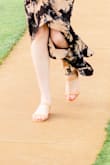 I wore these for a wedding and I was able to walk, stand, and dance for several hours without my feet hurting. They were really comfortable and neutral to wear with a lot of outfits this summer but the small heel still worked for a formal event. - Roberta S.