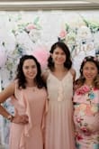 The dress is super cute. I wore it to my friend's baby shower and I got tons of compliments! The fabric has no stretch and it felt a little tight. - Lucia A.
