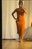This dress would have been better if only it was lined in a slightly thicker material. It was unforgiving. - Lisa D.