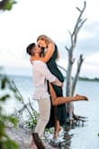 Wore for engagement photos! I wore a small and it was way too big and had to be altered quite a bit. XS was so tight it wouldn't even zip. Straps had to be shortened a lot, waist brought in, and some material removed from the skirt so it was less curtain-y. Loved the fit after the alterations! - Natalie C.