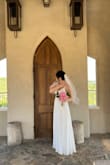 I found a wedding dress that suits me the most at a reasonable price and I absolutely love the details behind it! The skirt will float with the wind, very beautiful! - Lin C.