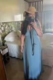I wore this dress to a beach wedding and it was very light and airy perfect for the occasion! Also low maintenance just needed a bit of steaming right out of the suitcase! I also got non stop compliments! But I wish the straps were adjustable! - Pilar M.